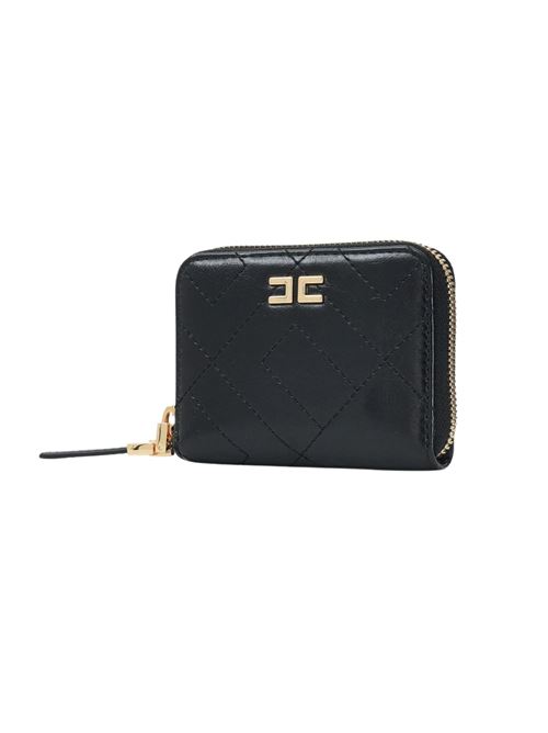 Portafoglio nero in similpelle Elisabetta Franchi | PF87A52E2110